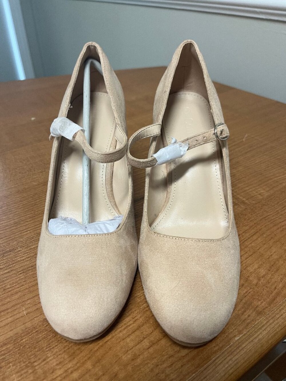 *NEW* Coutgo Womens Wedge Pumps, SZ 6.5, Color Khaki